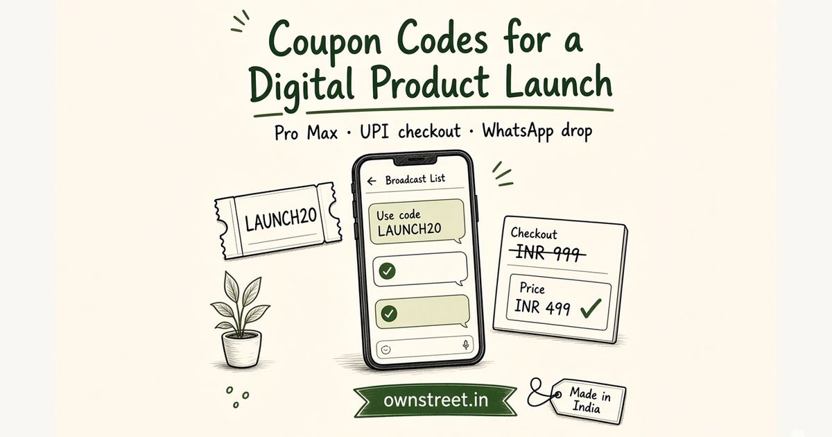How to Launch Digital Products with Coupon Codes in India