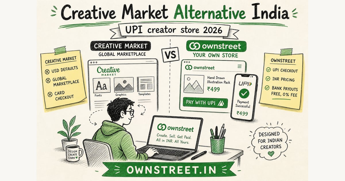 Creative Market Alternative India (2026) | UPI Store