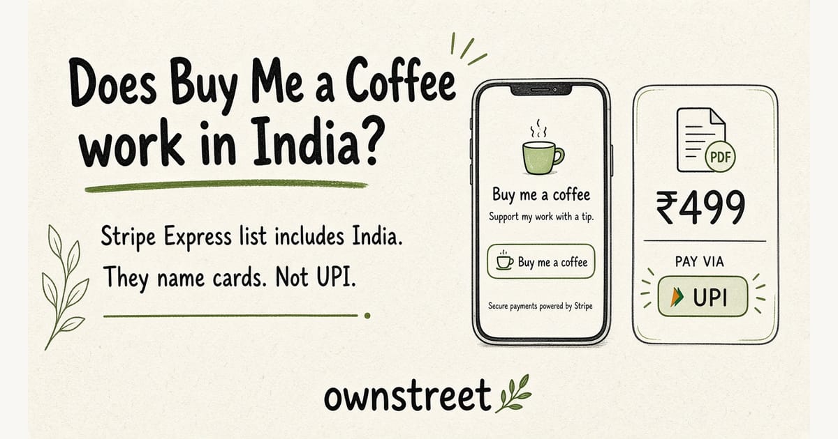 Does Buy Me a Coffee Work in India? (2026)