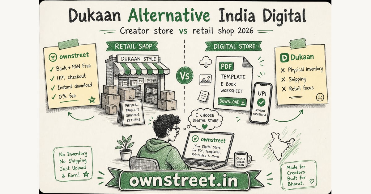 Dukaan Alternative India Digital (2026) | Creator Store
