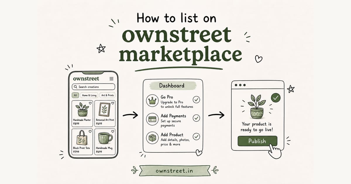 How to List on Ownstreet Marketplace (2026)