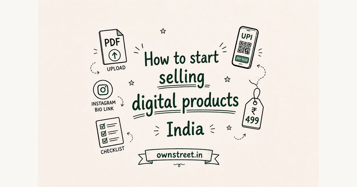 How to Start Selling Digital Products India (2026)
