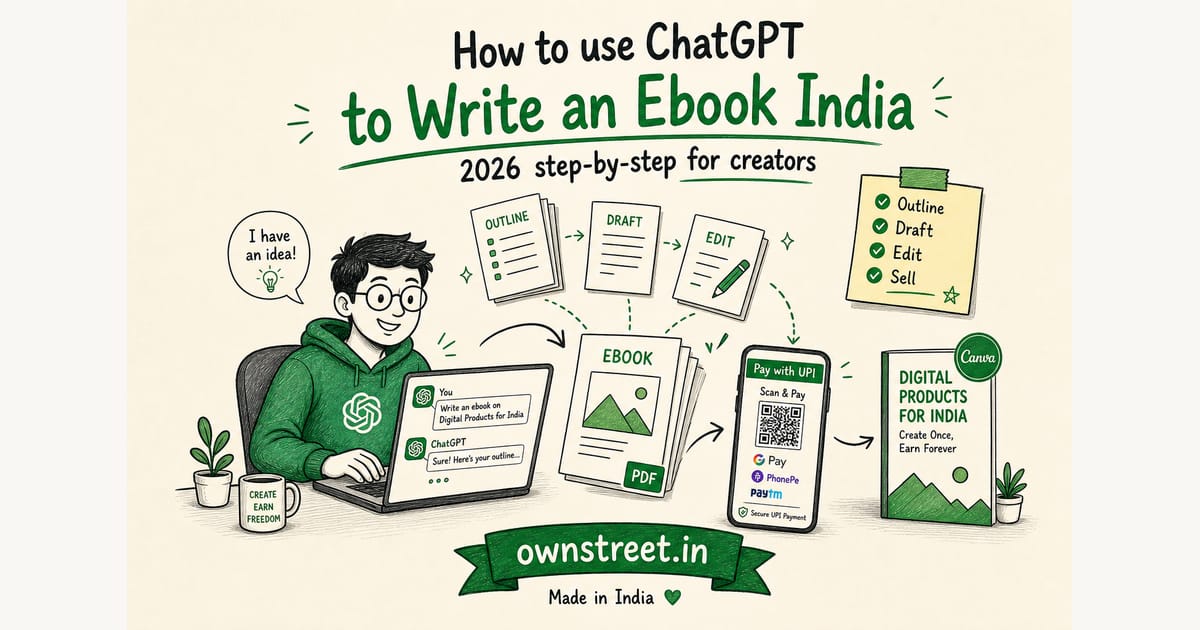 How to Use ChatGPT to Write an Ebook India (2026)