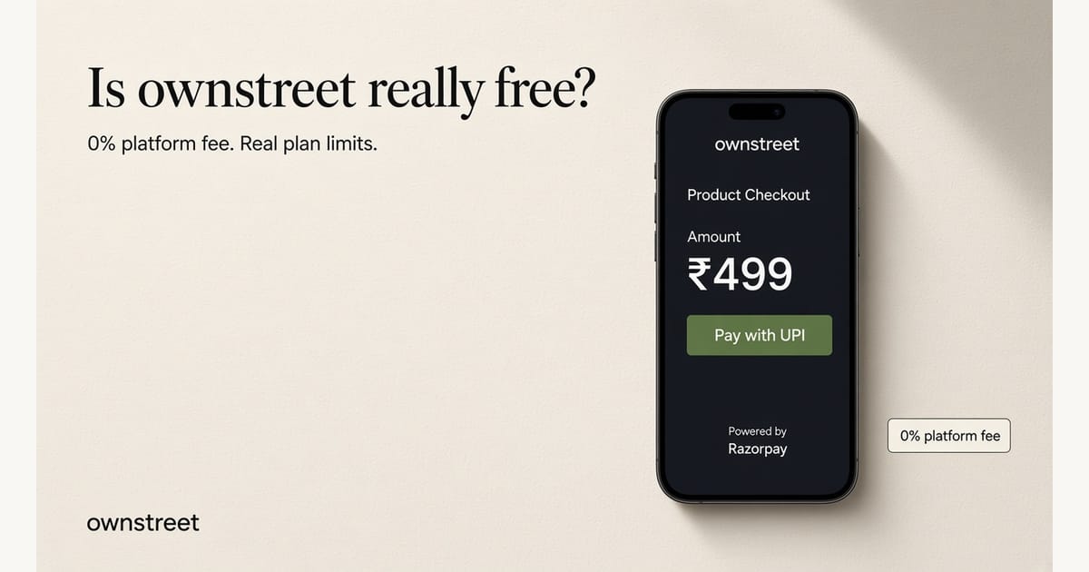 Is ownstreet Really Free? Hidden Fees Explained (2026)