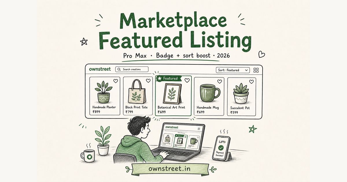 Ownstreet Marketplace Featured Listing