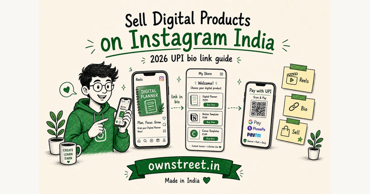 Sell Digital Products on Instagram India (2026)