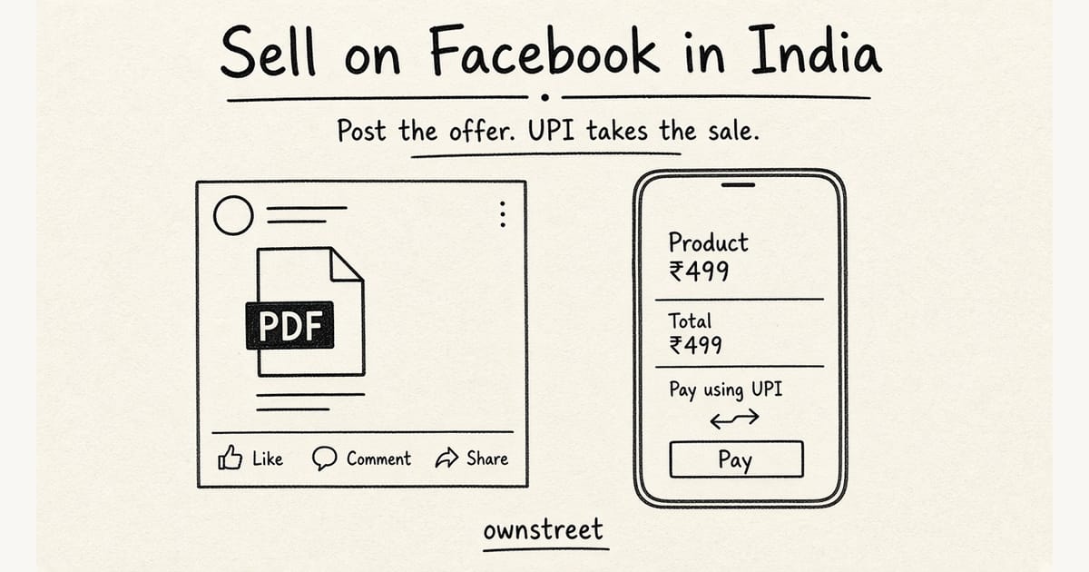 Sell Digital Products on Facebook in India (2026)