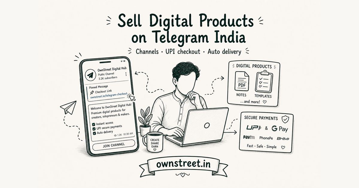 Sell Digital Products on Telegram India