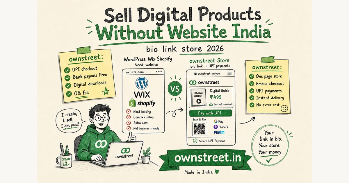 Sell Digital Products Without Website India (2026)