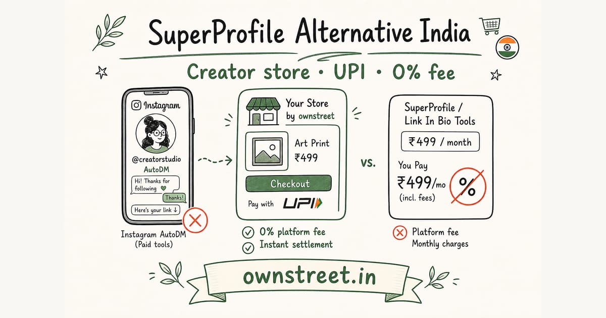 SuperProfile Alternative India (2026) | 0% Fee Store