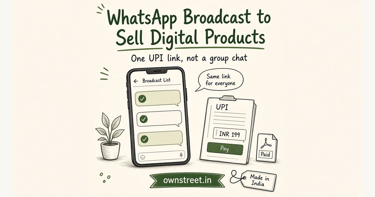How to Sell Digital Products with a WhatsApp Broadcast